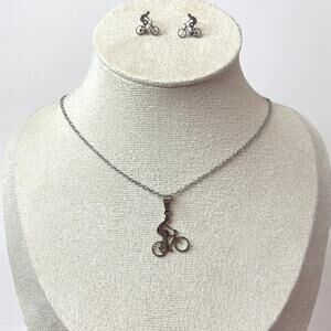 Classic Style Sports Bicycle Jewelry Set